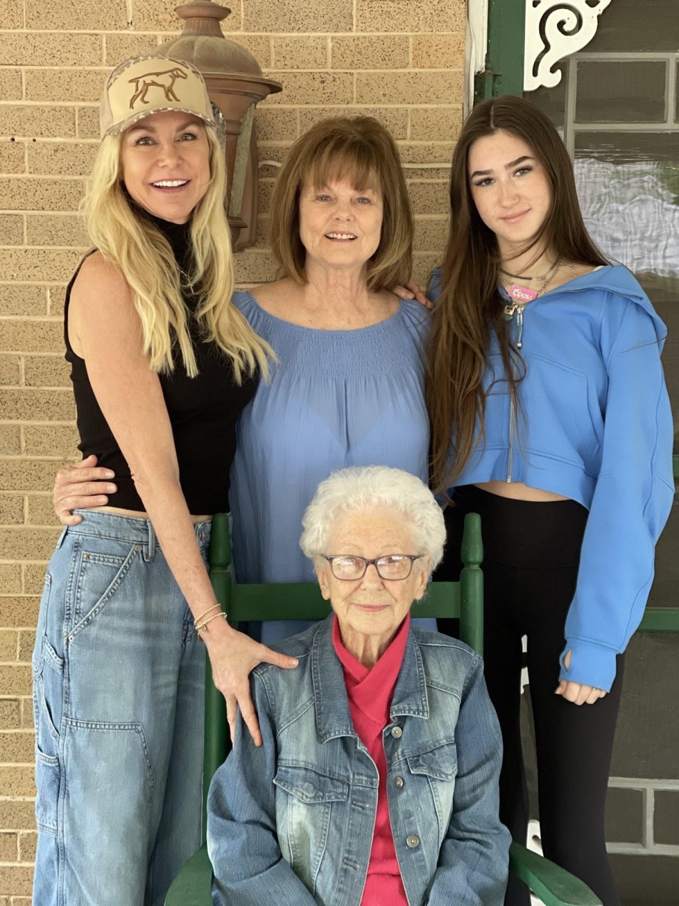 Four generations of Amberly's family