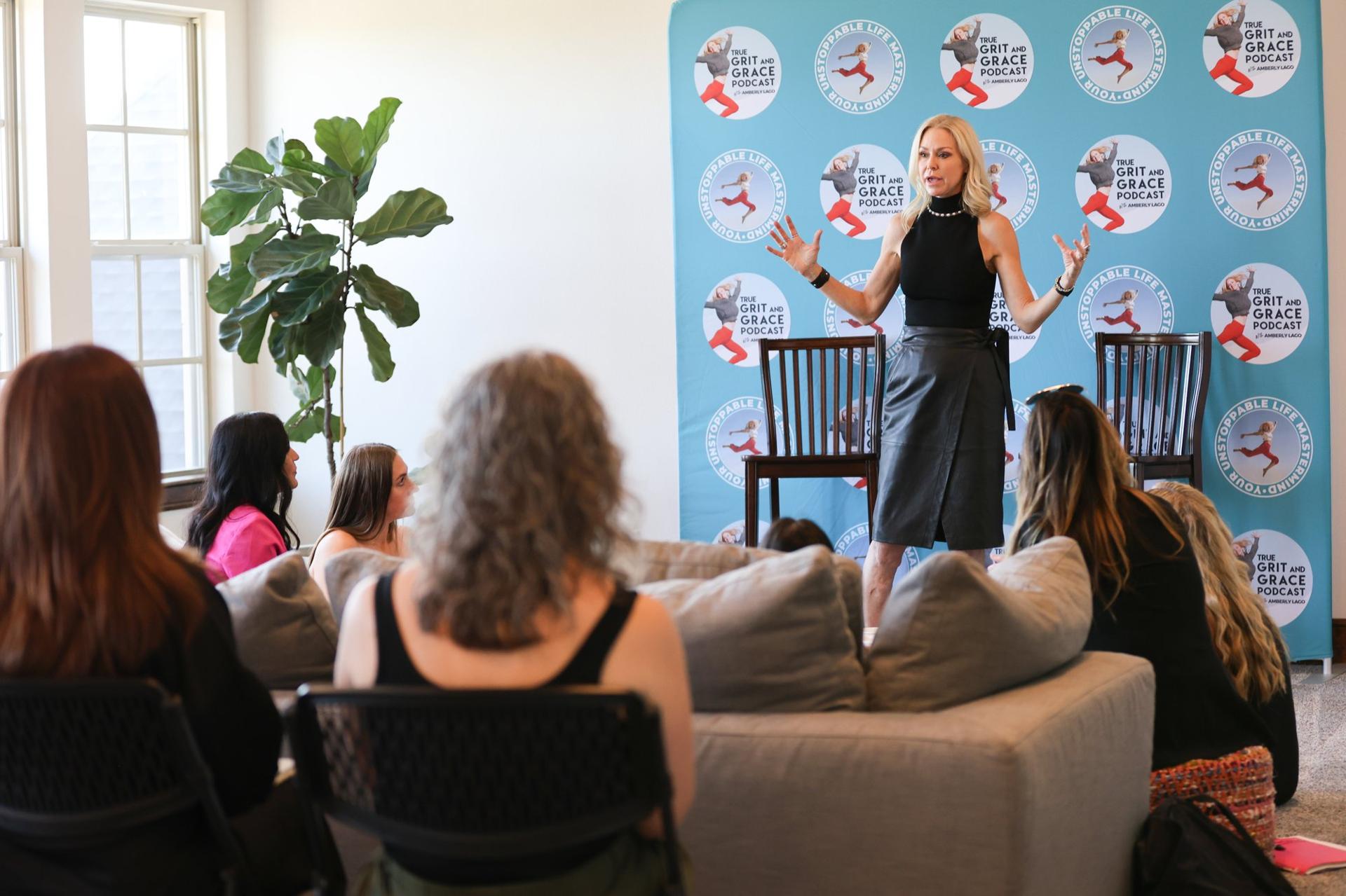 Women together at an Amberly Lago mastermind session