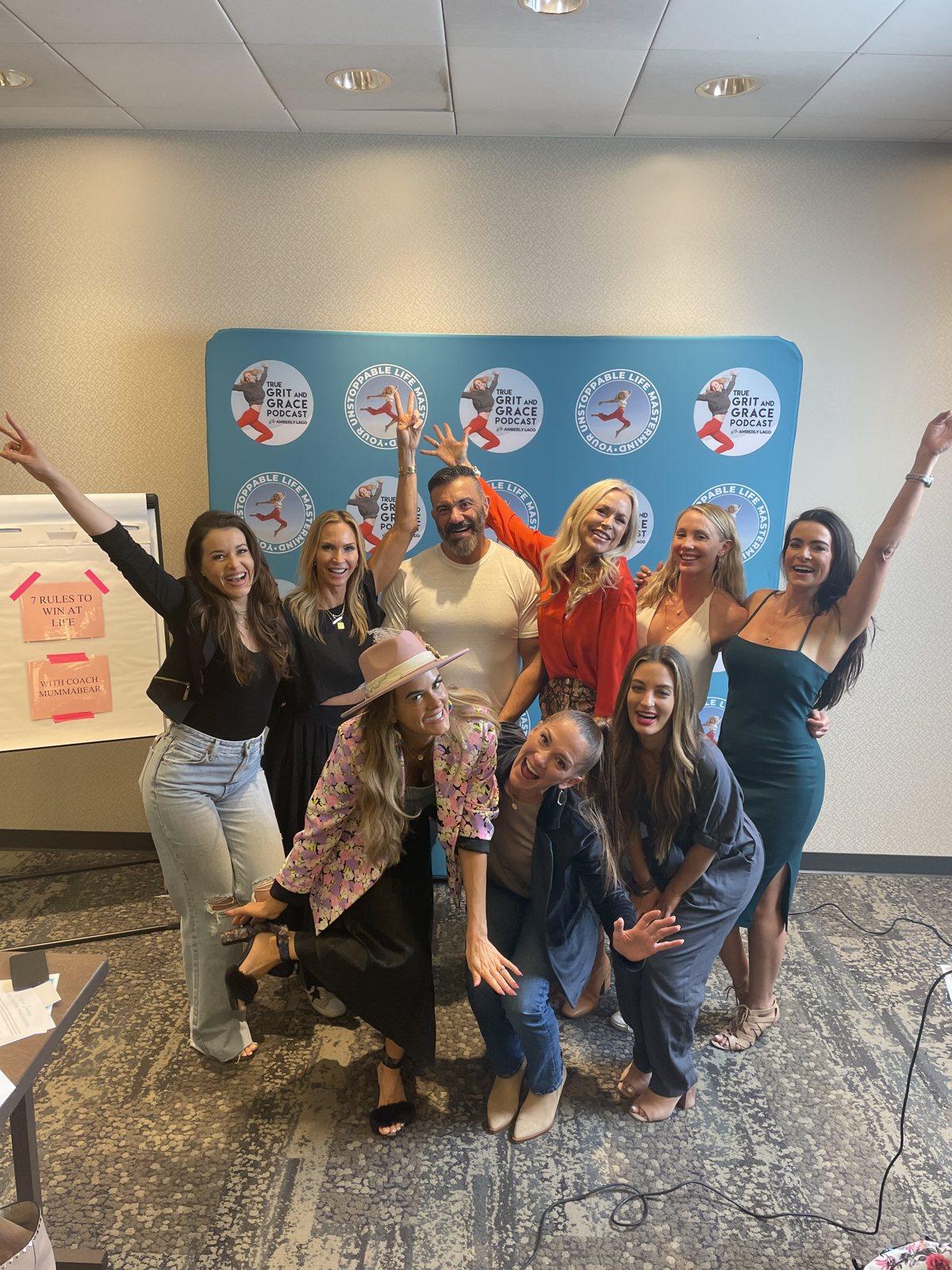 Women celebrating together at an Amberly Lago retreat